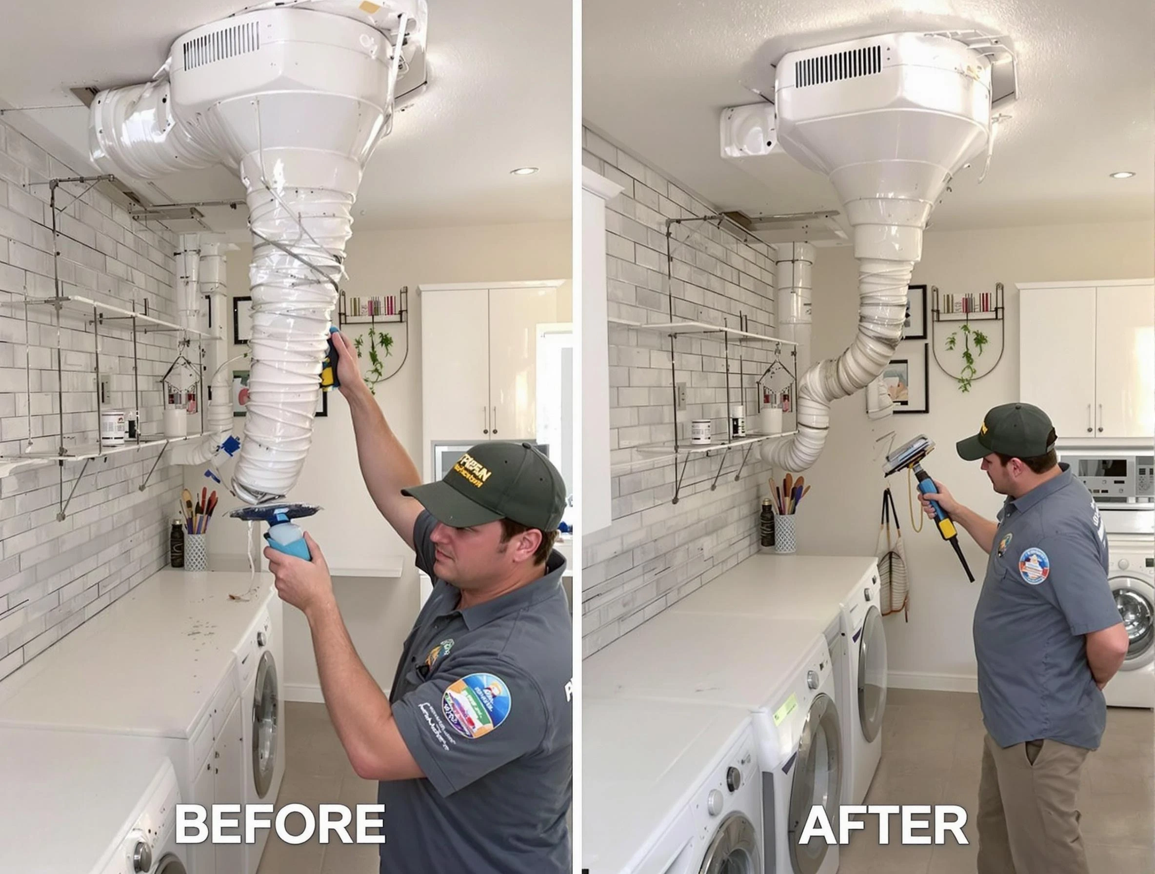 Professional dryer exhaust vent cleaning by Ross Dryer Vent Cleaning in Ross