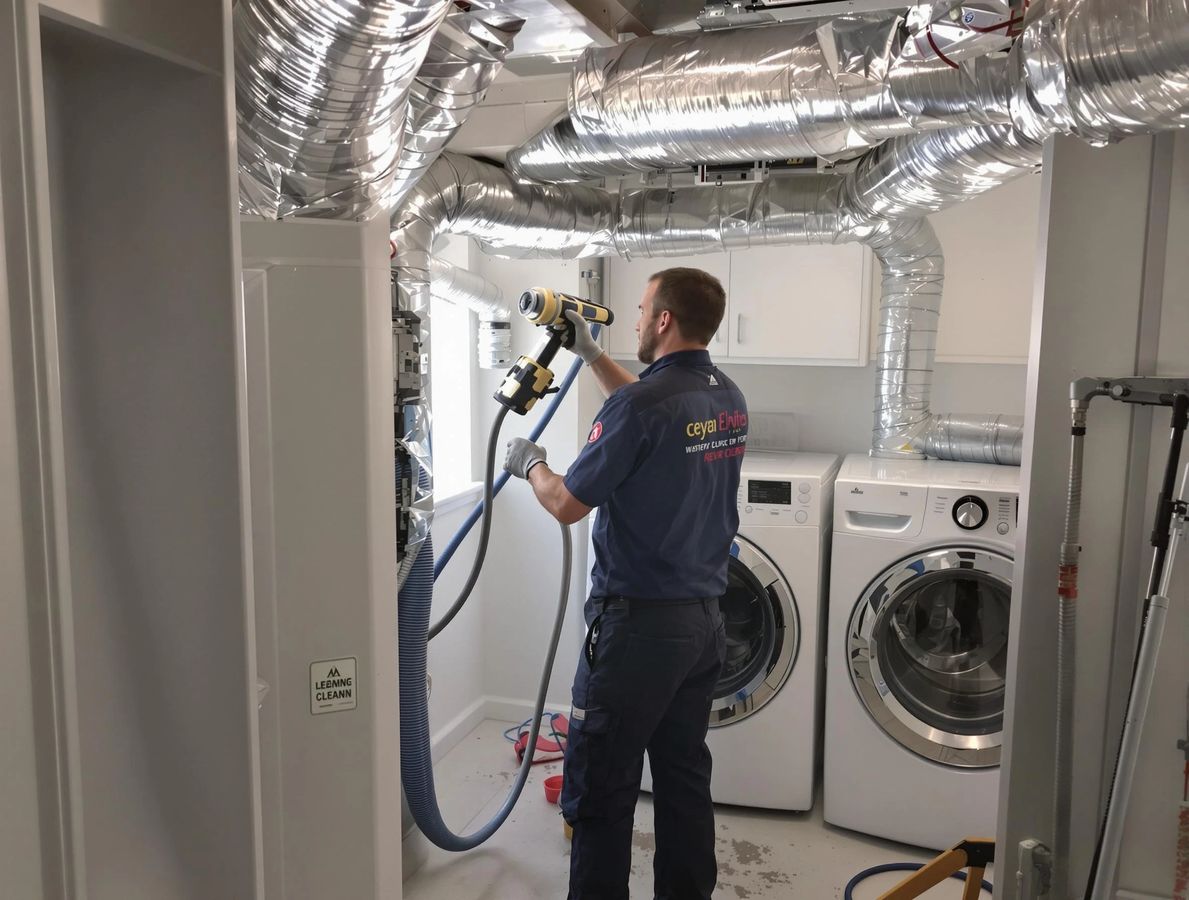 Ross Dryer Vent Cleaning specialist using advanced equipment for thorough duct cleaning in Ross