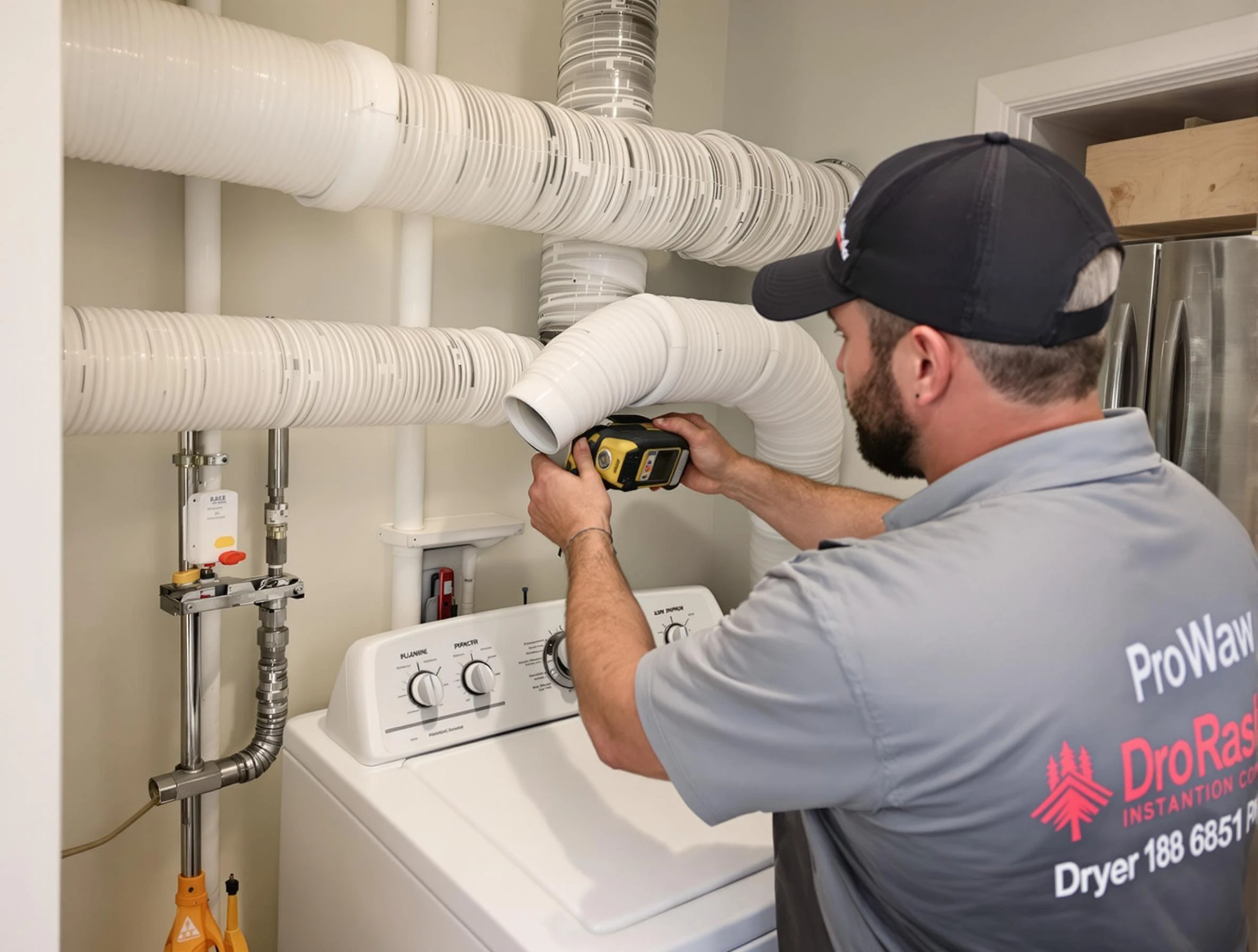Professional dryer vent hose installation by Ross Dryer Vent Cleaning in Ross